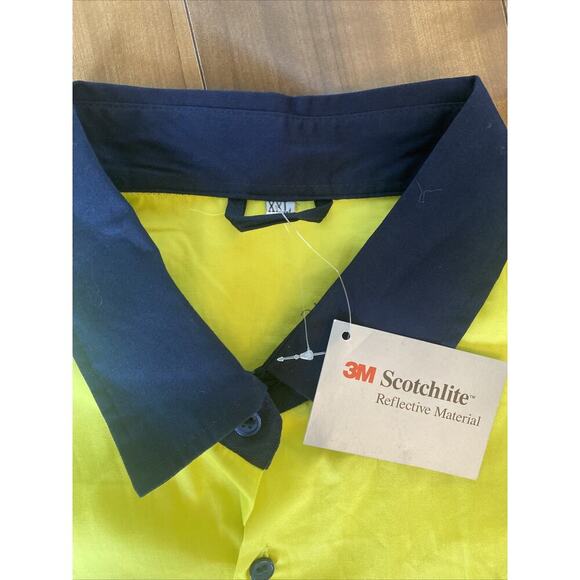 3M Scotchlite Reflective Jacket High Visibility Yellow PPE Size XXL new With Tag - Picture 2 of 6
